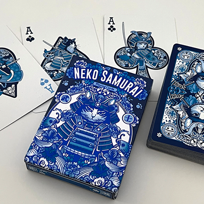 Neko Samurai (Blue) Playing Cards-Hypie Lab-Deinparadies.ch