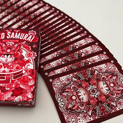 Neko Samurai (Red) Playing Cards-Hypie Lab-Deinparadies.ch