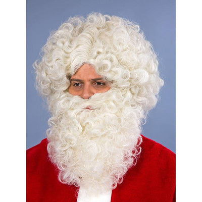 Parrucca di Babbo Natale e barba di lino Festartikel Müller a Deinparadies.ch