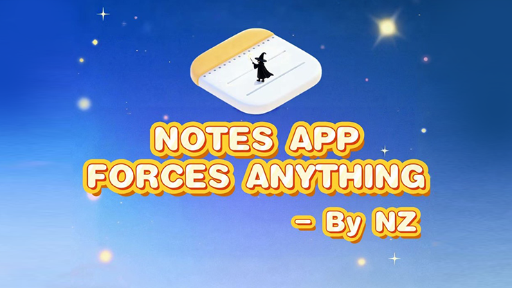 Notes App Forces Anything | Richard Zeng & Bacon Magic-Bacon Magic-Deinparadies.ch