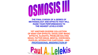 OSMOSE III - Paul A. Lelekis - Technique Mixte Télécharger Paul A. Lelekis sur Deinparadies.ch