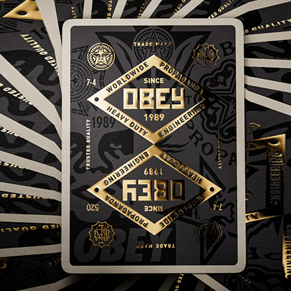 Obey Gold Edition Playing Cards | theory11