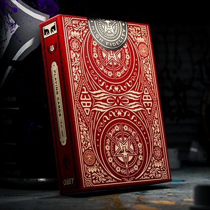 Obey Red Edition Playing Cards | theory11