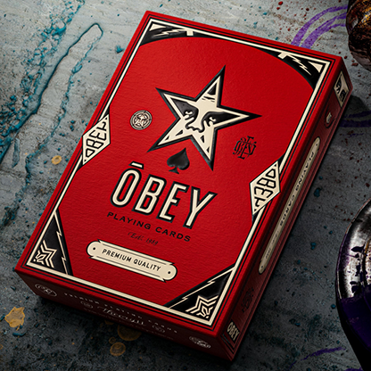 Obey Red Edition Playing Cards | theory11