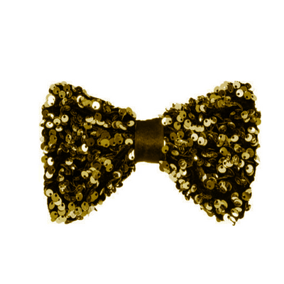 Sequin bow tie gold Orlob Deinparadies.ch
