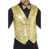 Sequin vest, gilet | gold Smiffys Deinparadies.ch