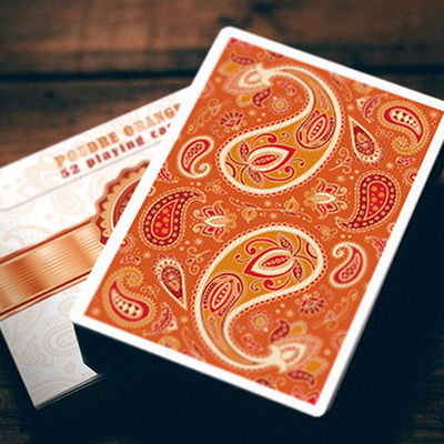 Paisley Ton sur Ton Poudre Orange Foil Designer's Choice-Deinparadies.ch-Deinparadies.ch