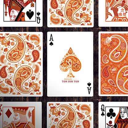 Paisley Ton sur Ton Poudre Orange Foil Designer's Choice-Deinparadies.ch-Deinparadies.ch