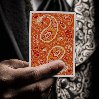 Paisley Ton sur Ton Poudre Orange Foil Designer's Choice-Deinparadies.ch-Deinparadies.ch