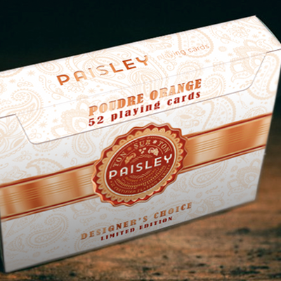 Paisley Ton sur Ton Poudre Orange Foil Designer's Choice-Deinparadies.ch-Deinparadies.ch