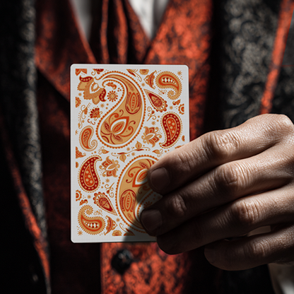 Paisley Ton sur Ton Poudre Orange workers Deck-Deinparadies.ch-Deinparadies.ch