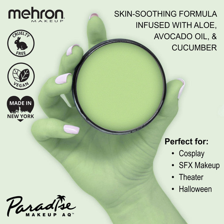 Paradise Make-up AQ 40ml | Pastell Grün-Mehron-Deinparadies.ch