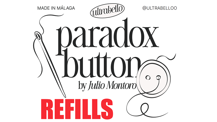 Paradox Button Refill (10 buttons + 1 envelope) | Julio Montoro and Ultrabello-Julio Montoro-Deinparadies.ch