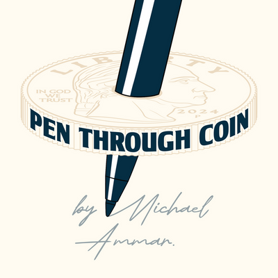 Pen Through Coin | Michael Ammar-Penguin Magic-Deinparadies.ch