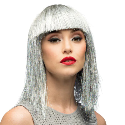 Perücke Crazy Lametta | silber-Boland-Deinparadies.ch