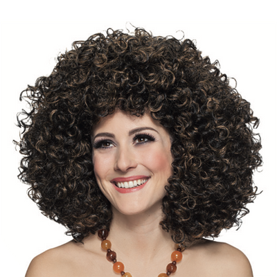 Wig curly head Delia | brown-mottled Orlob Deinparadies.ch