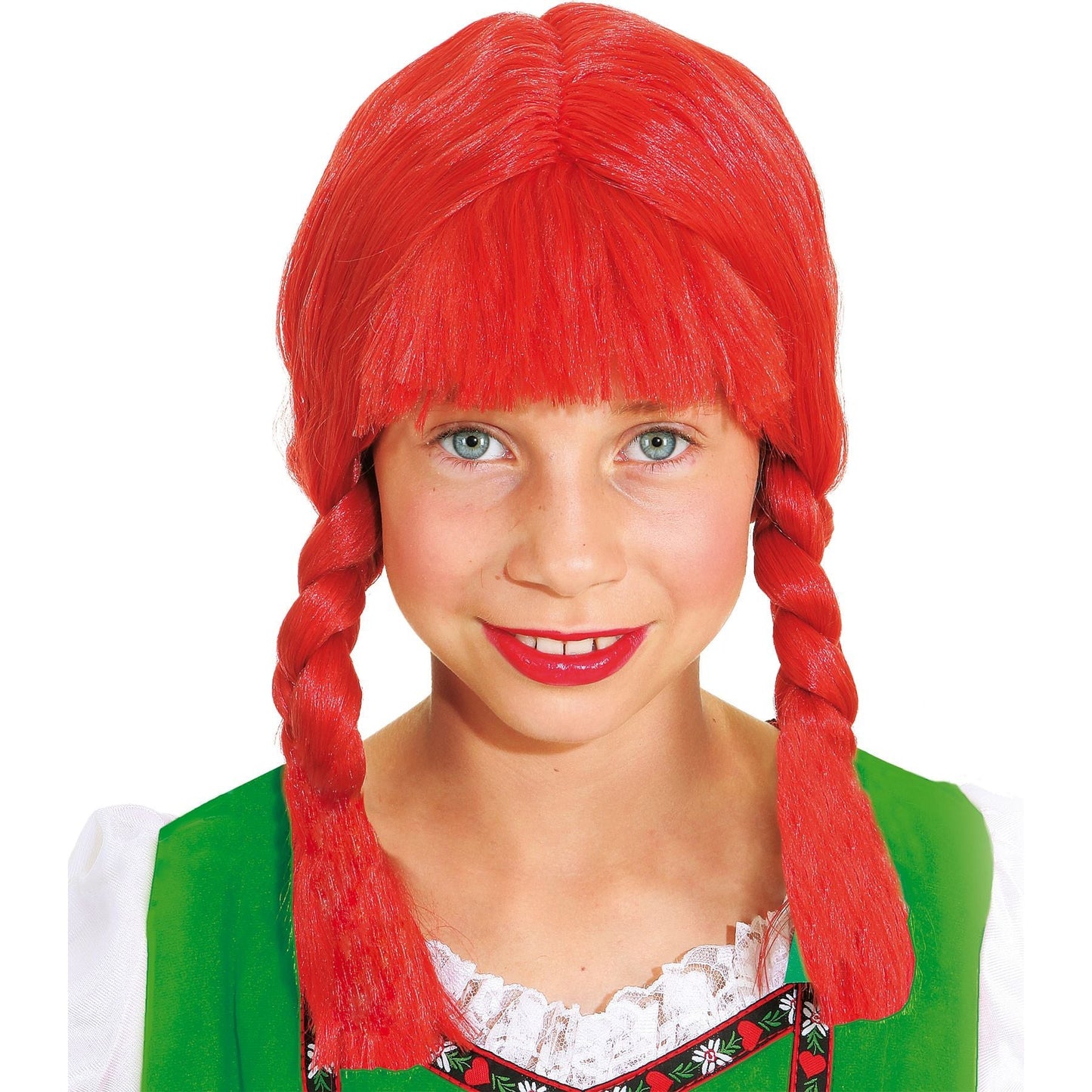 Wig Pippi with braids | red Orlob at Deinparadies.ch