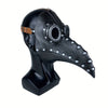 Máscara de látex Steampunk de Plague Doctor - Plata - Suministros para fiestas de búhos