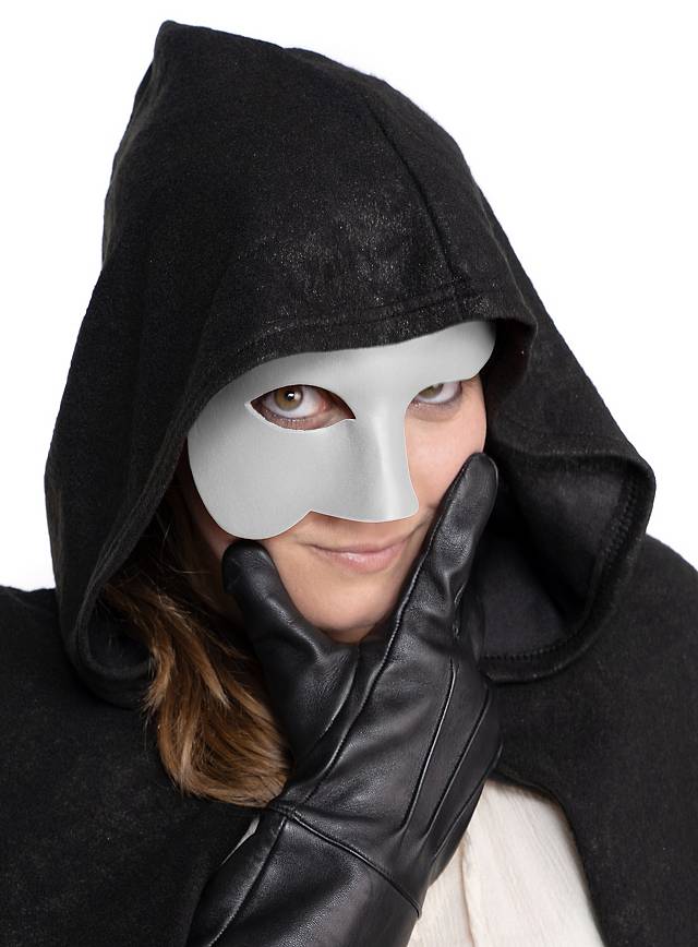Phantom weiß Venezianische Ledermaske-Metamorph-Deinparadies.ch