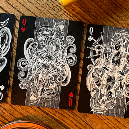 Pirate (Night) Playing Cards with Mechanical Box-The Paper Gear Company-Deinparadies.ch