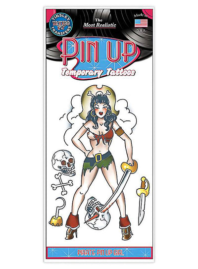 Pirate Pin Up Girl | Klebetattoos-Tinsley Transfers-Deinparadies.ch