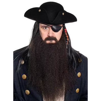 Piratenbart Blackbeard Set | braun-Metamorph-Deinparadies.ch
