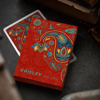 Plastic Paisley Poker Red Playing Cards | Dutch Card House Company-Deinparadies.ch-Deinparadies.ch