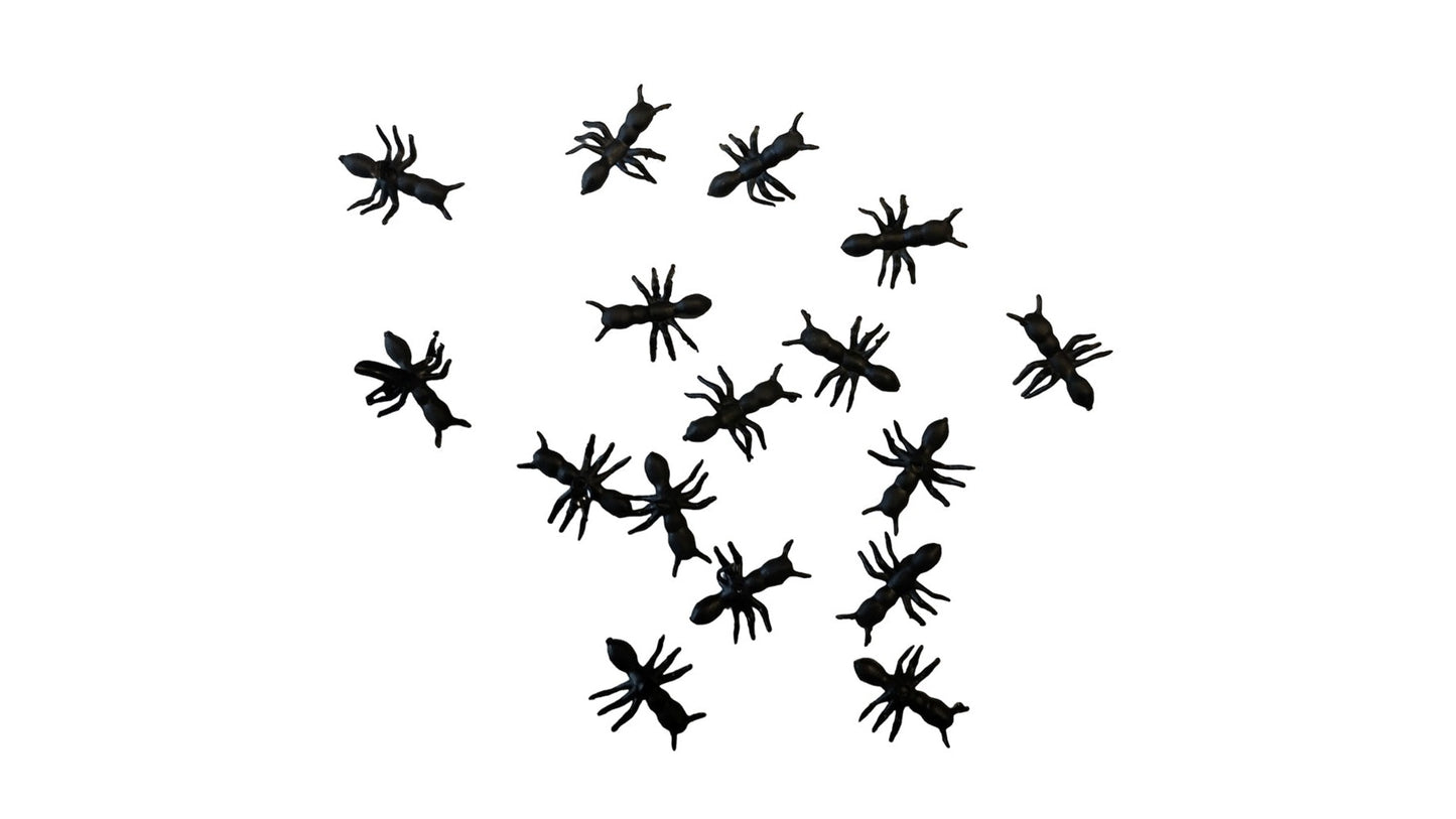 Hormigas de plástico en un set de 100 chaks. Deinparadies.ch