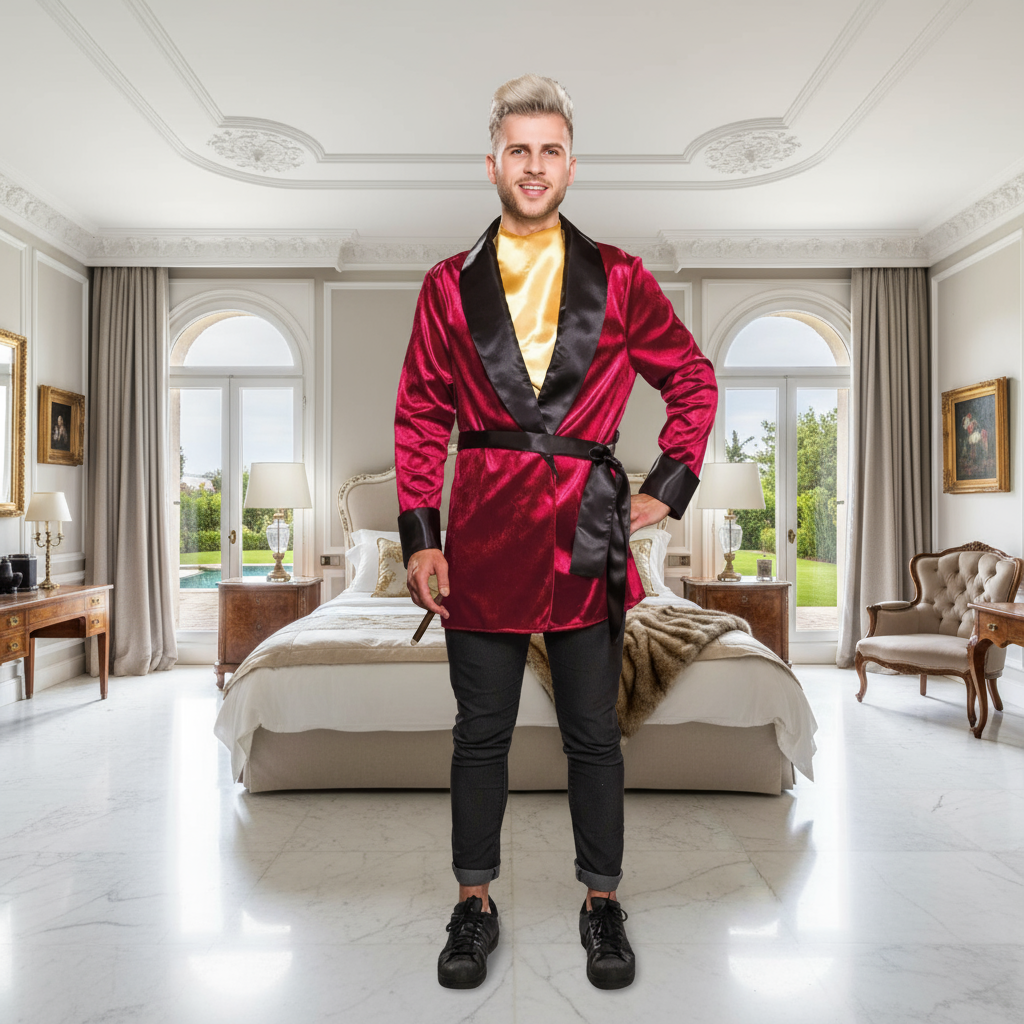 Playboy jacket with belt