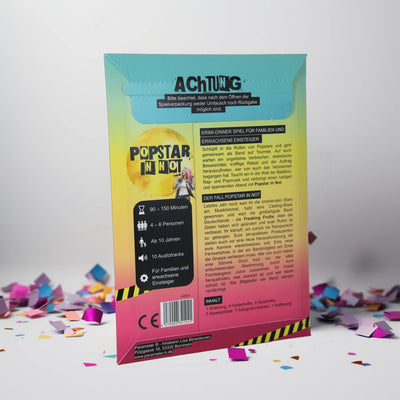 Popstar in Not | Krimi-Dinner für 4 Personen-Parameter B-Deinparadies.ch