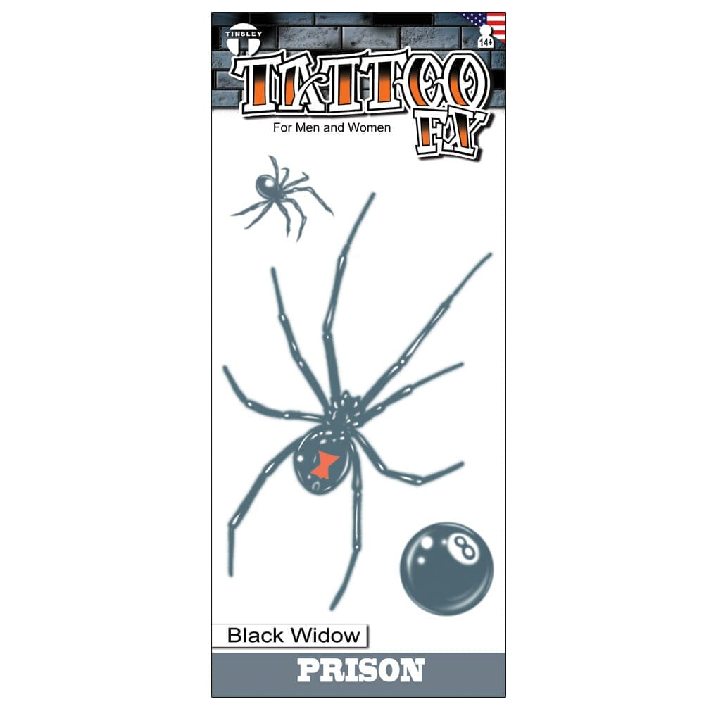 Prison Black Widow | Klebetattoos-Tinsley Transfers-Deinparadies.ch