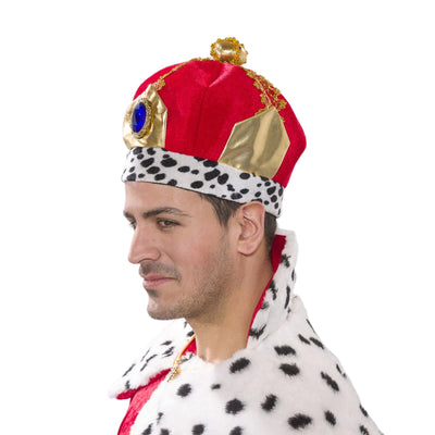 Prunkvolle Königskrone aus Samt-Festartikel Müller-Deinparadies.ch