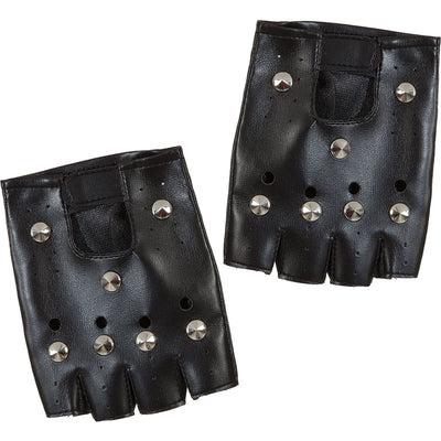 Punk gloves with studs | fingerless Rubies at Deinparadies.ch