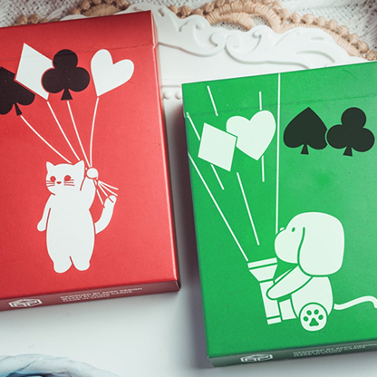 Puppy Diary - Green Limited Edition Playing Cards |-David Jon-Deinparadies.ch