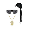 Rapper Set mit Brille und Kopftuch-Guirca-Deinparadies.ch