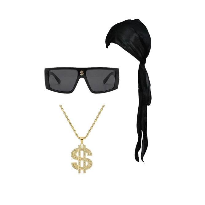 Rapper Set mit Brille und Kopftuch-Guirca-Deinparadies.ch