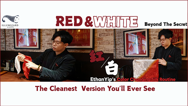 Red & White Beyond the Secret -Ethan Yip's Color Changing Silk Routine-ILLUWIZARD PRESENTS-Deinparadies.ch