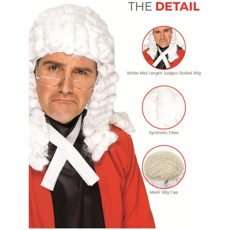 Richterperücke | Judge's Wig | weiss-Smiffys-Deinparadies.ch