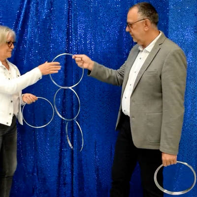 Ringspiel de Luxe aus Edelstahl | ø26cm-Future Magic-Deinparadies.ch