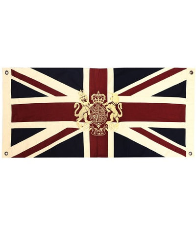 Royal British Flag with Coat of Arms | 150x100cm-Woven Magic-Deinparadies.ch