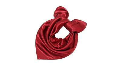 Silk towel 60x60cm dark red tight