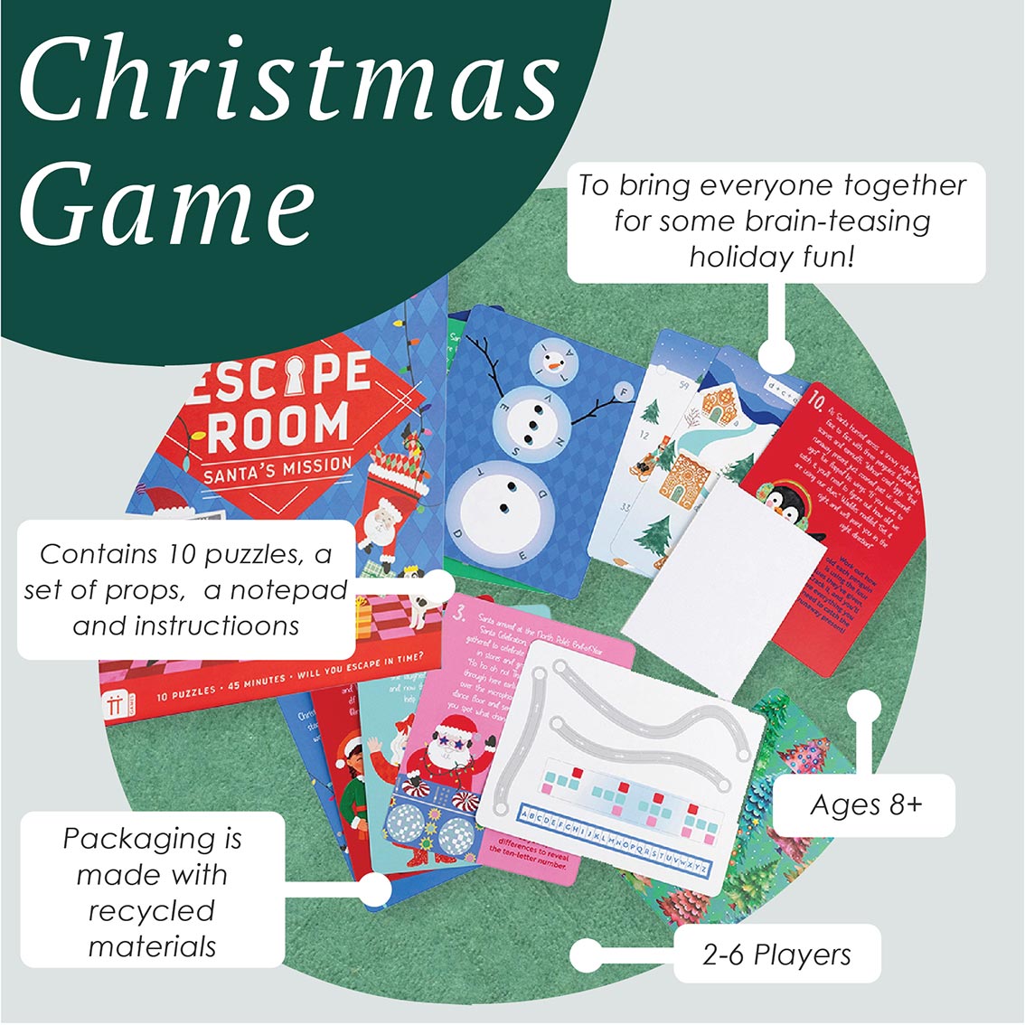 Santa Christmas Escape Room Game-Talking Tables-Deinparadies.ch