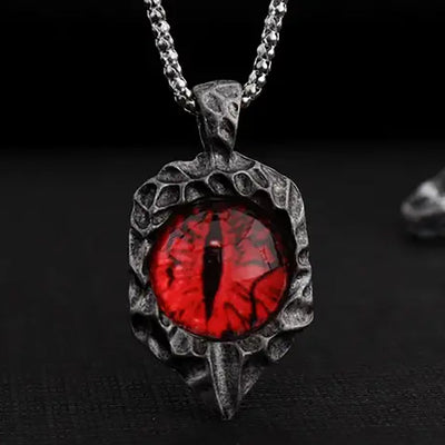 Eye of Sauron | Pendant with chain - Red - Party Owl Supplies