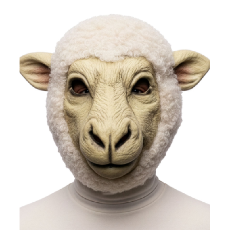 Schafsmaske mit Pelz-Carnival Toys-Deinparadies.ch