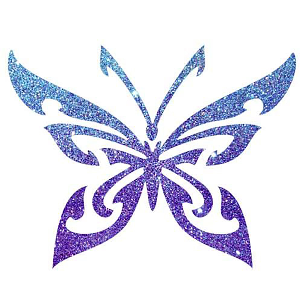 Glitzertattoo Schablone | 5x Schmetterling Ybody bei Deinparadies.ch