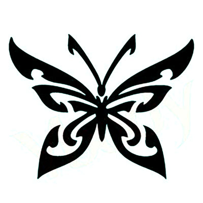 10x stencil butterfly