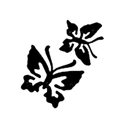 10x stencil butterfly couple