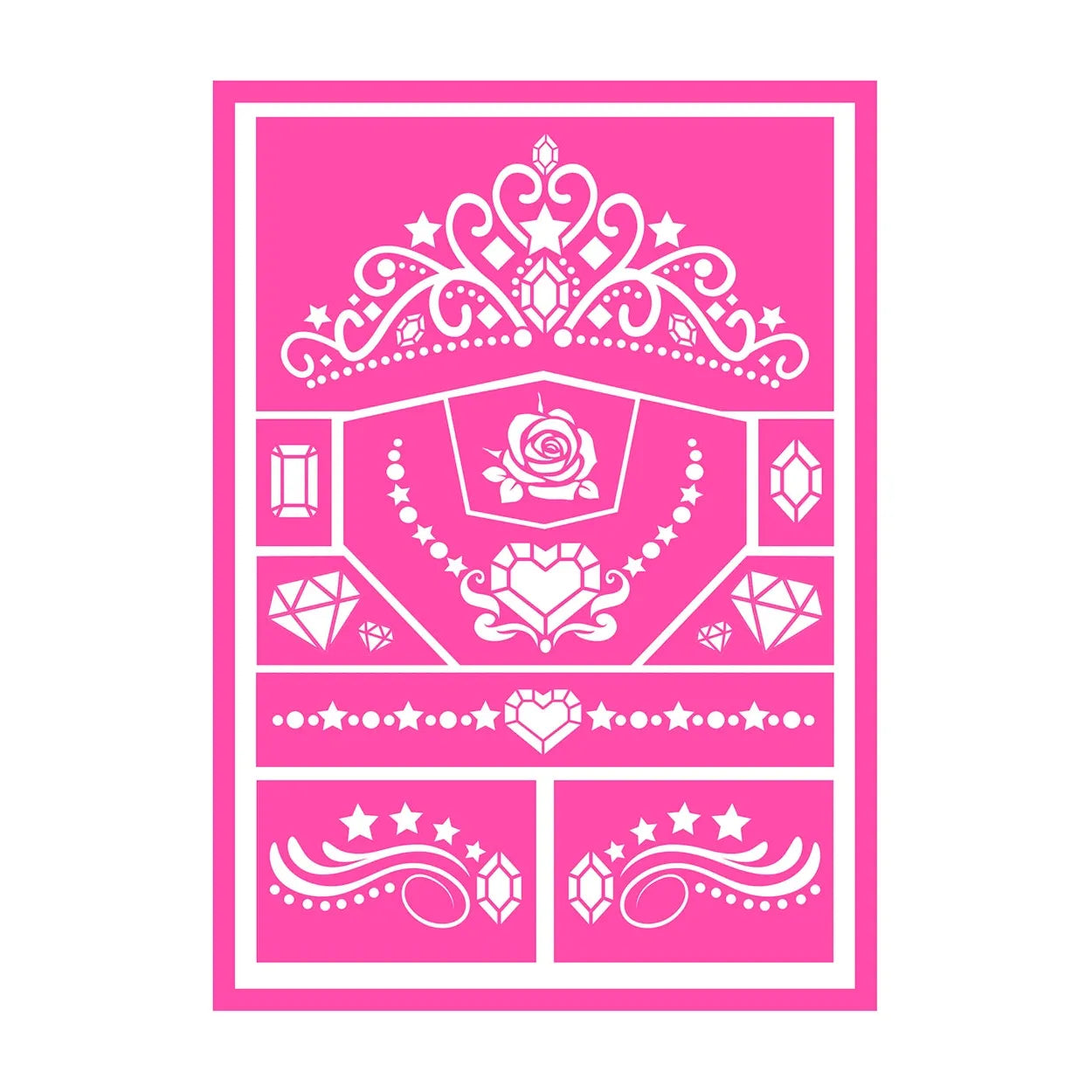 Schminkschablonen mehrfach | Prinzessin-Guirca-Deinparadies.ch