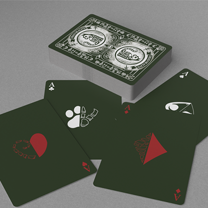 Schrodinger's Cat: Alive Green Edition Playing Cards-GABANGEL-Deinparadies.ch