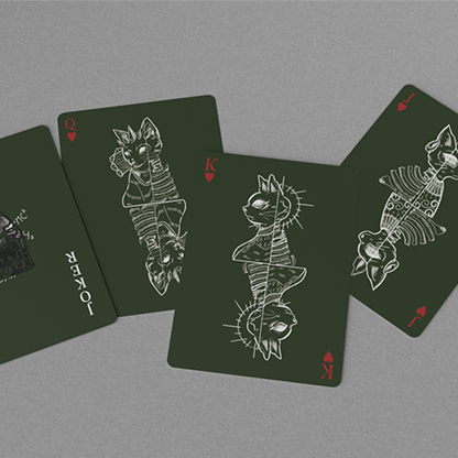 Schrodinger's Cat: Alive Green Edition Playing Cards-GABANGEL-Deinparadies.ch